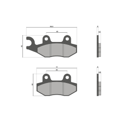 6215020BR BRAKE PADS MHR | MALOSSI