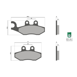6215013BB BRAKE PADS OMOLOGATE | MALOSSI