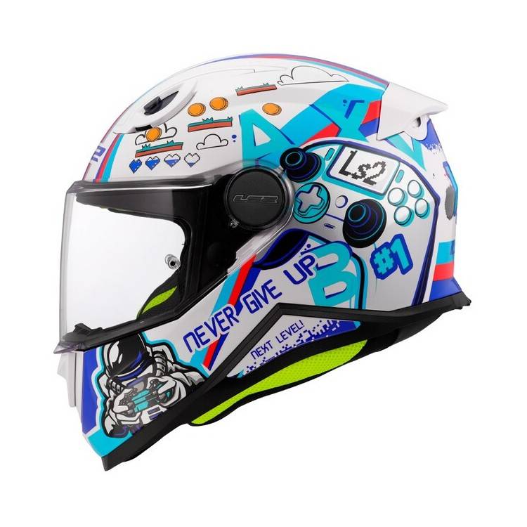 CASCO INTEGRALE LS2 FF812 KID NEXT LEVEL WHITE | LS2