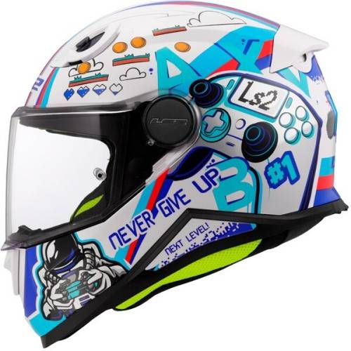 CASCO INTEGRALE LS2 FF812 KID NEXT LEVEL WHITE | LS2