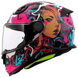 CASCO INTEGRALE LS2 FF812 KID CYBERG PURPLE CYAN | LS2