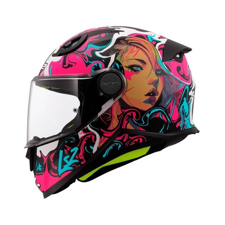 CASCO INTEGRALE LS2 FF812 KID CYBERG PURPLE CYAN | LS2