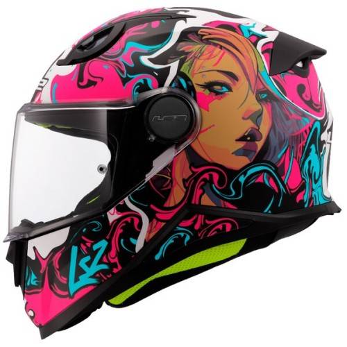 CASCO INTEGRALE LS2 FF812 KID CYBERG PURPLE CYAN | LS2