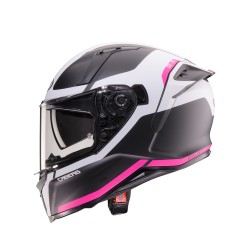 CASCO INTEGRALE AVALON X PURE MATT BLACK/WHITE/FUCHSIA | CABERG