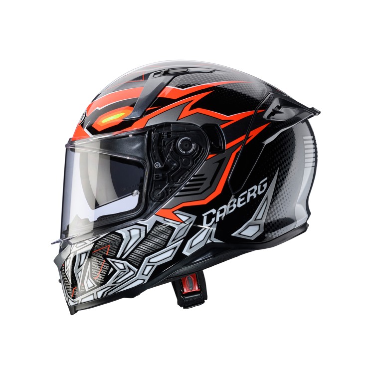 CASCO INTEGRALE AVALON X GURKHA BLACK/GREY/ORANGE FLUO | CABERG