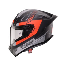CASCO INTEGRALE ROXTER COLT MATT BLACK/RED FLUO/GREY | CABERG