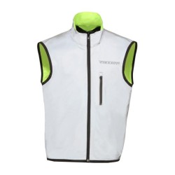 GILET ALTA VISIBILITÀ DOUBLE EYE GIALLO NEON/ARGENTO | MODEKA