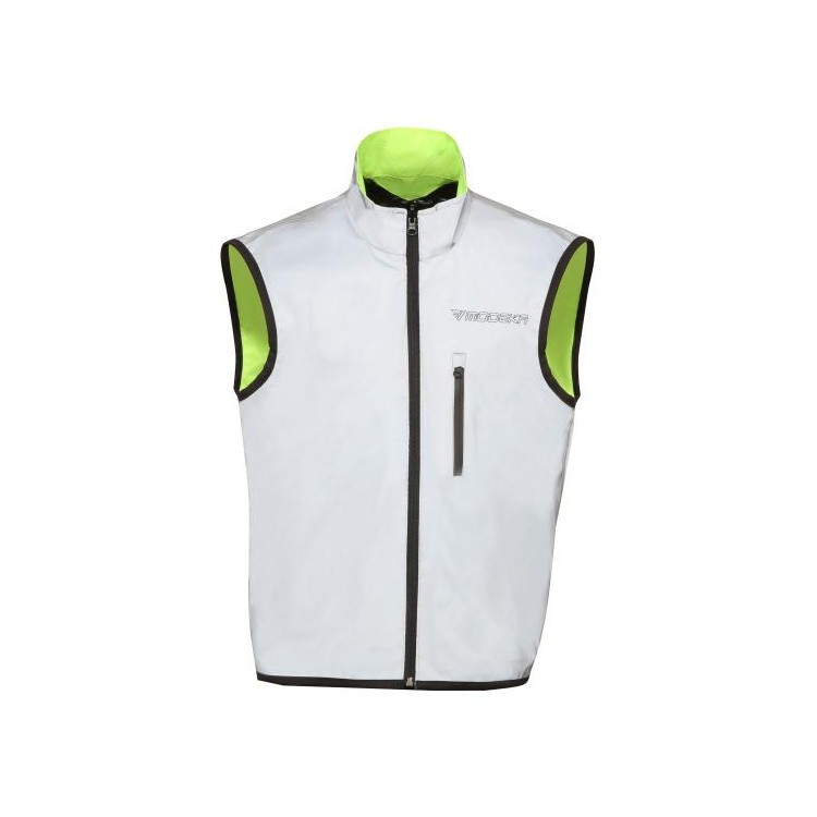 GILET ALTA VISIBILITÀ DOUBLE EYE GIALLO NEON/ARGENTO | MODEKA