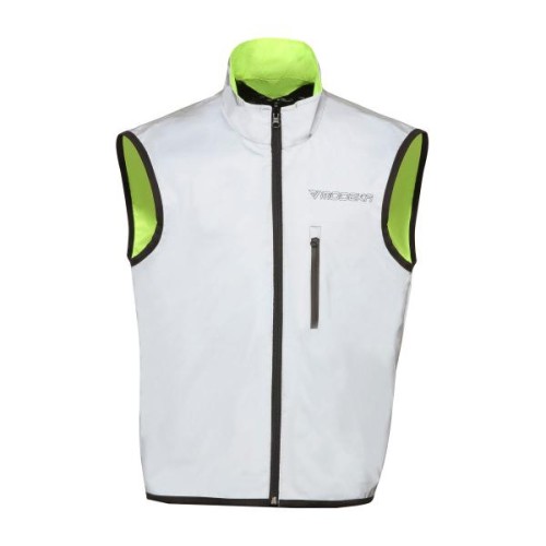 GILET ALTA VISIBILITÀ DOUBLE EYE GIALLO NEON/ARGENTO | MODEKA