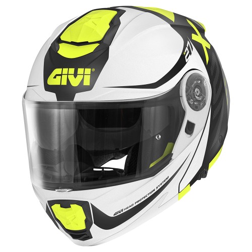 GIVI CASCO MOD.X27 DIMENSION NERO/BIANCO/GIALLO | GIVI