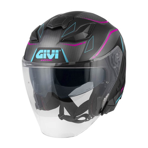 GIVI CASCO JET ABS X31F IMPACT FUCSIA/BIANCO | GIVI