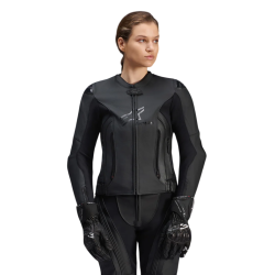 STELLA GP PLUS V4 LEATHER JACKET BLACK BLACK | ALPINESTARS