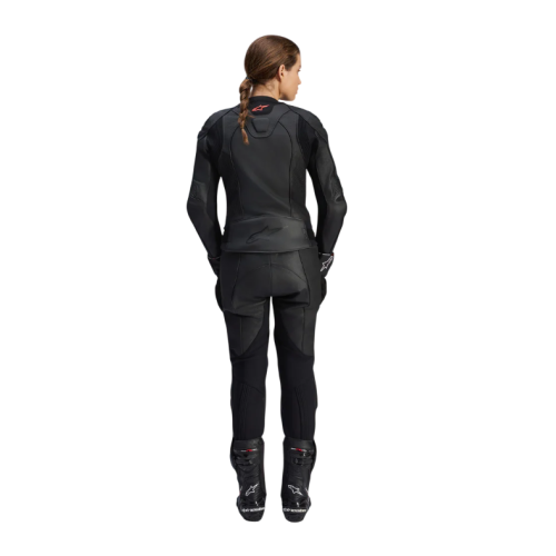 STELLA GP PLUS V4 LEATHER JACKET BLACK BLACK | ALPINESTARS