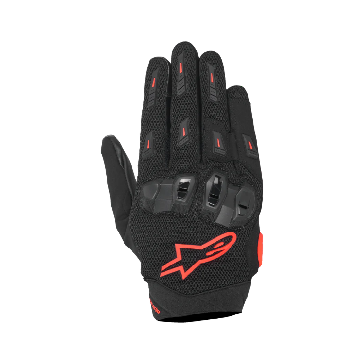 SP X 5 AIR GLOVES BLACK RED FLUO | ALPINESTARS