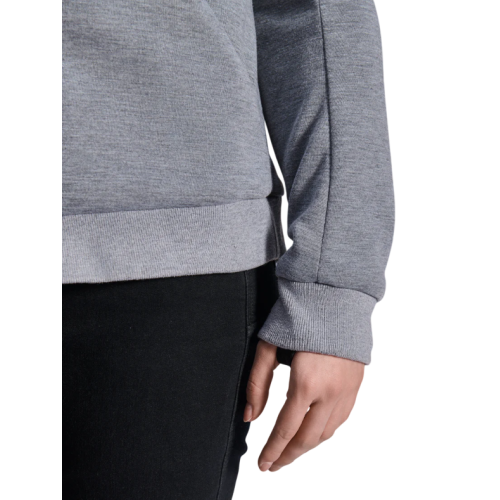STELLA CHROME V2 SPORT HOODIE GRAY HEATHER PINK FLUO  | ALPINESTARS