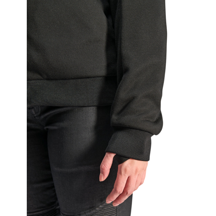 STELLA CHROME V2 SPORT HOODIE BLACK WHITE  | ALPINESTARS