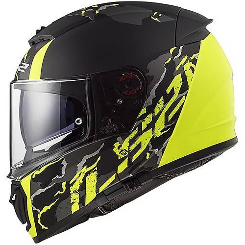 CASCO INTEGRALE LS2 FF390 BREAKER FELINE MATT HI VIS YELLOW