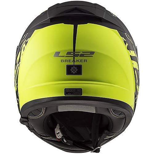 CASCO INTEGRALE LS2 FF390 BREAKER FELINE MATT HI VIS YELLOW