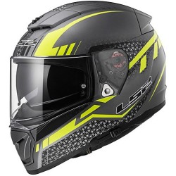 LS2 FF390 BREAKER SPLIT MATT TITANIUM YELLOW