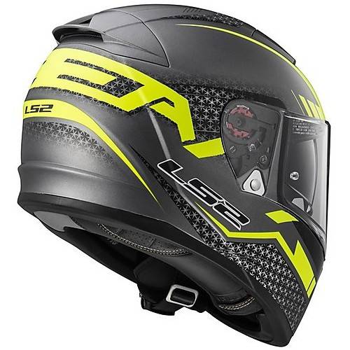 LS2 FF390 BREAKER SPLIT MATT TITANIUM YELLOW