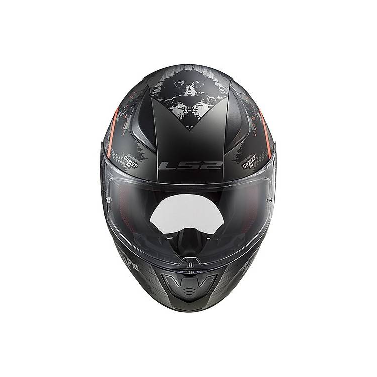 CASCO INTEGRALE LS2 FF353 RAPID CIRCLE TITANIUM FLUO ORANGE