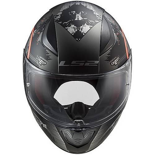 CASCO INTEGRALE LS2 FF353 RAPID CIRCLE TITANIUM FLUO ORANGE