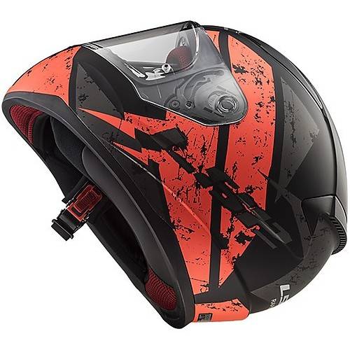 CASCO INTEGRALE LS2 FF353 RAPID DEADBOLT MATT BLACK ORANGE X