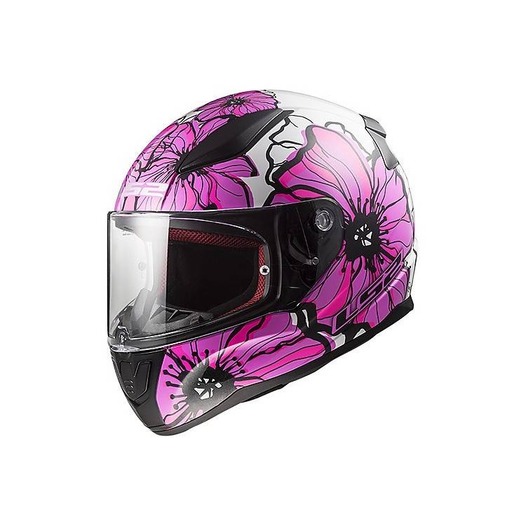 CASCO INTEGRALE LS2 FF353 RAPID POPPIES PINK