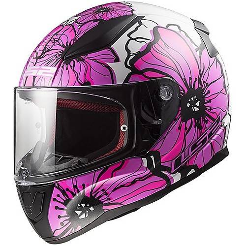 CASCO INTEGRALE LS2 FF353 RAPID POPPIES PINK