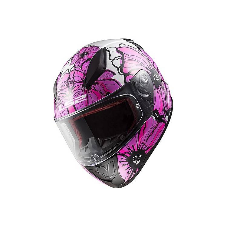 CASCO INTEGRALE LS2 FF353 RAPID POPPIES PINK