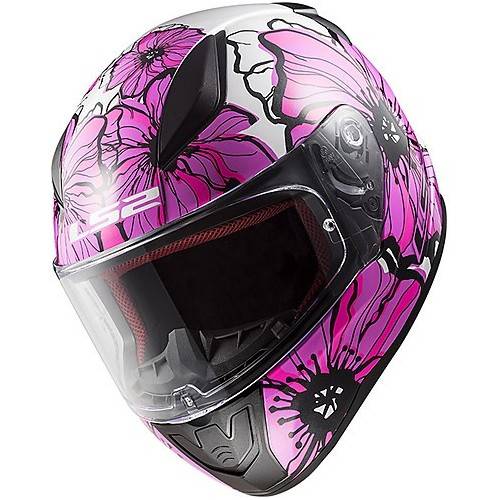CASCO INTEGRALE LS2 FF353 RAPID POPPIES PINK