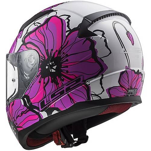 CASCO INTEGRALE LS2 FF353 RAPID POPPIES PINK