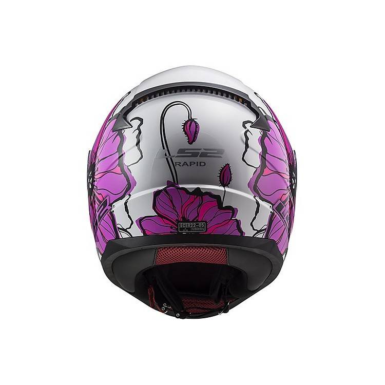 CASCO INTEGRALE LS2 FF353 RAPID POPPIES PINK