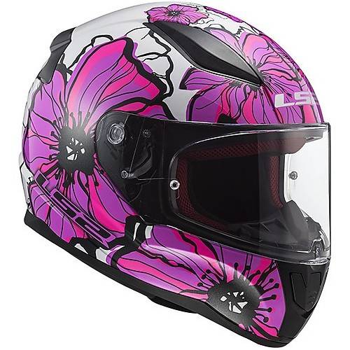 CASCO INTEGRALE LS2 FF353 RAPID POPPIES PINK
