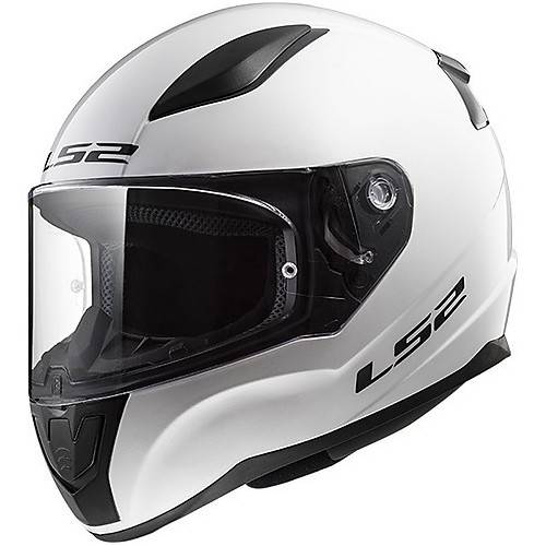 CASCO INTEGRALE LS2 FF353 RAPID SINGLE MONO GLOSS WHITE