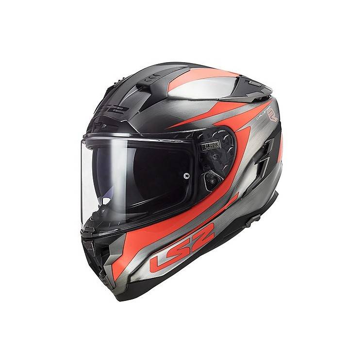 CASCO INTEGRALE LS2 FF327 CHALLENGER CANNON JEANS FLUO ORANG