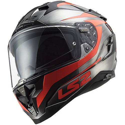CASCO INTEGRALE LS2 FF327 CHALLENGER CANNON JEANS FLUO ORANG