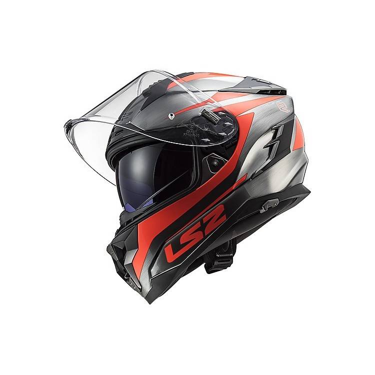CASCO INTEGRALE LS2 FF327 CHALLENGER CANNON JEANS FLUO ORANG