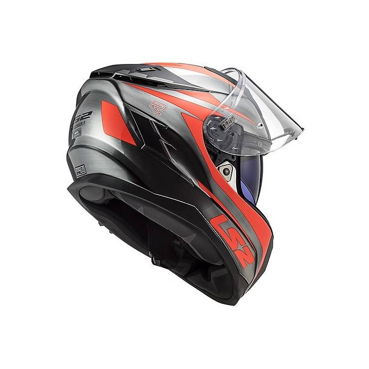 CASCO INTEGRALE LS2 FF327 CHALLENGER CANNON JEANS FLUO ORANG