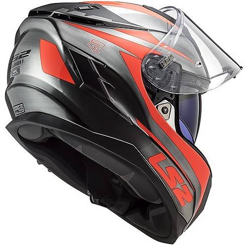 CASCO INTEGRALE LS2 FF327 CHALLENGER CANNON JEANS FLUO ORANG