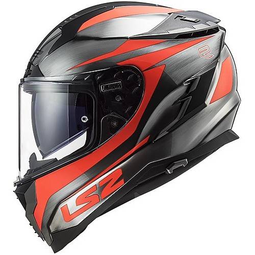 CASCO INTEGRALE LS2 FF327 CHALLENGER CANNON JEANS FLUO ORANG