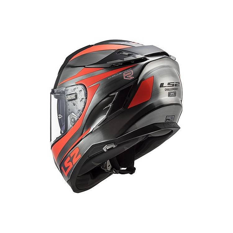 CASCO INTEGRALE LS2 FF327 CHALLENGER CANNON JEANS FLUO ORANG