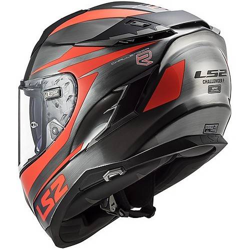 CASCO INTEGRALE LS2 FF327 CHALLENGER CANNON JEANS FLUO ORANG