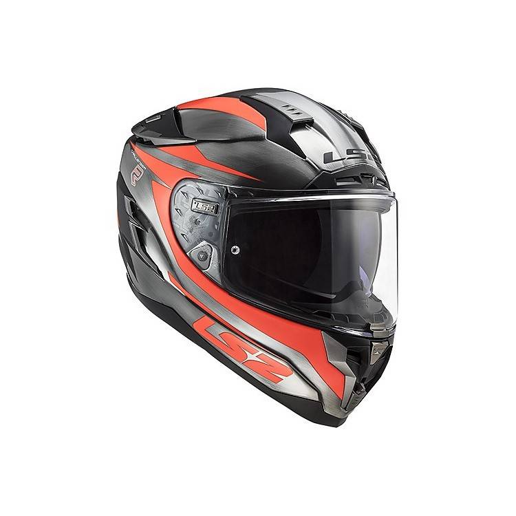 CASCO INTEGRALE LS2 FF327 CHALLENGER CANNON JEANS FLUO ORANG