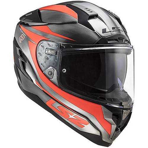 CASCO INTEGRALE LS2 FF327 CHALLENGER CANNON JEANS FLUO ORANG
