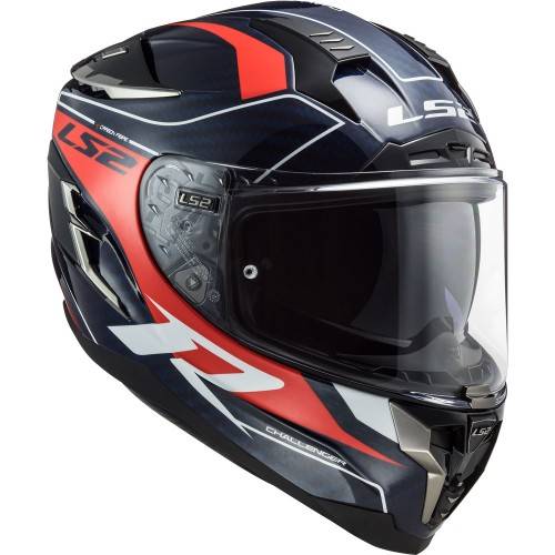 CASCO INTEGRALE LS2 FF327 CHALLENGER CT2 GRID BLUE CARBON RE