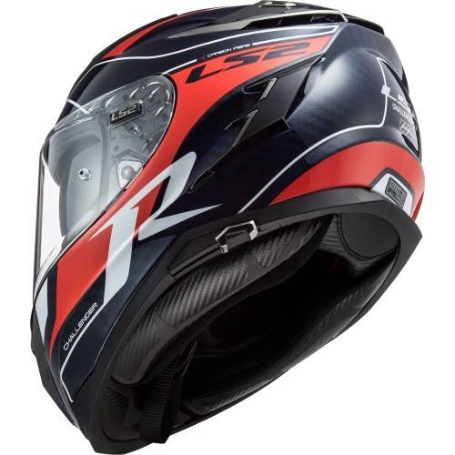 CASCO INTEGRALE LS2 FF327 CHALLENGER CT2 GRID BLUE CARBON RE