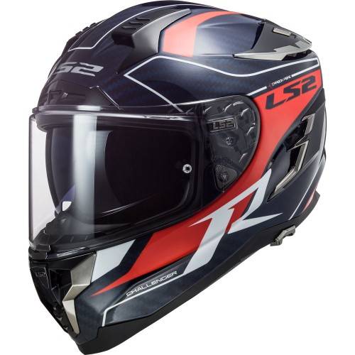 CASCO INTEGRALE LS2 FF327 CHALLENGER CT2 GRID BLUE CARBON RE