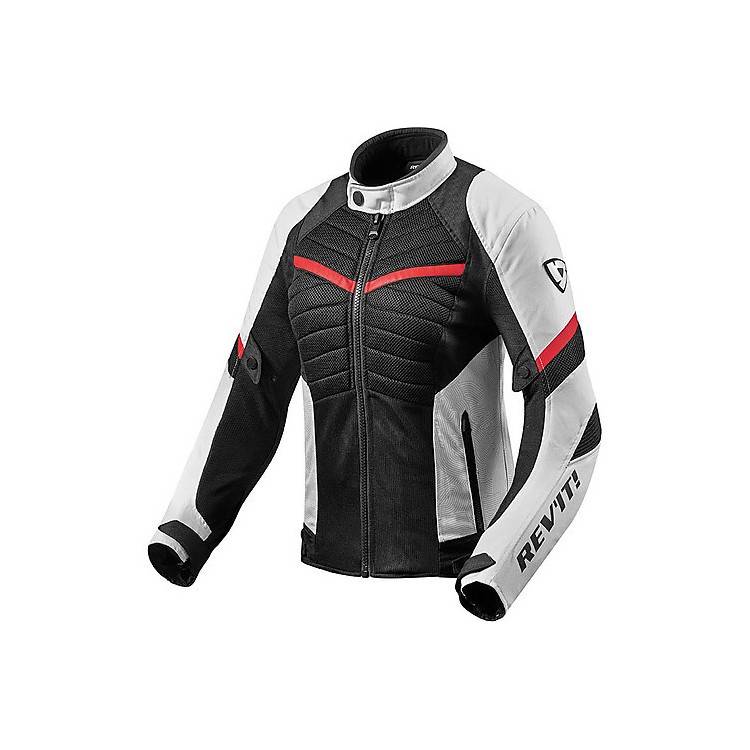 GIUBBOTTO MOTO IN TESSUTO ARC AIR LADIES BIANCO ROSSO REV'IT