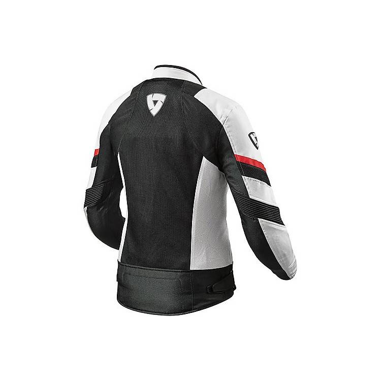 GIUBBOTTO MOTO IN TESSUTO ARC AIR LADIES BIANCO ROSSO REV'IT